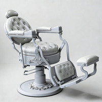 Chaise de barbier antique Xinman, chaise de style européen pour salon de coiffure, chaise de haute qualité pour salon de barbier