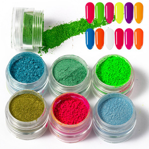 ชุดผงอะคริลิคกลิตเตอร์เรืองแสงนีออน 30 สี พร้อมผงสีกระจกแบบลูกกวาด สำหรับตกแต่งเล็บแบบมันวาว - Product Image 1