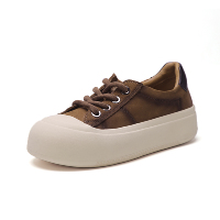Chaussures décontractées de style mode pour femmes, en cuir véritable, à plateforme, vente en gros directe d'usine, personnalisables OEM