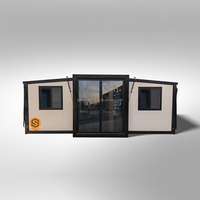 Maison conteneur extensible préfabriquée modulaire à panneaux sandwich, appartement, atelier, centre commercial, protection de l'environnement, faible coût, à vendre