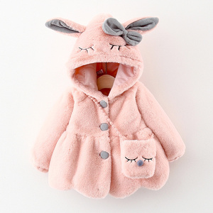 Abrigo de Invierno para Niñas, Ropa Infantil de Boutique, Abrigo de Lana y Algodón para Niñas Pequeñas de 6 a 48 Meses, Ropa para Bebés - Product Image 1