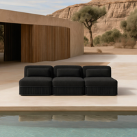 Ensemble de canapés modernes pour l'extérieur, chaise de loisirs, meubles de luxe en teck pour patio, balcon, jardin, imperméable et durable