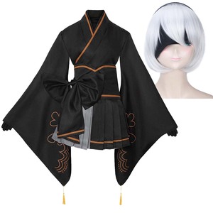 ชุดฮาโลวีน Nier automata <span class=keywords><strong>2B</strong></span> <span class=keywords><strong>9S</strong></span> ชุดกิโมโนคอสเพลย์ GAHC-012 - Product Image 5