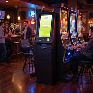 Terminal de paiement vertical avec fonction de rédemption de billets pour jeux de compétences, utilisation en station-service pour jeux en ligne, incluant plateau de jeu en anglais 1 - Product Image 4