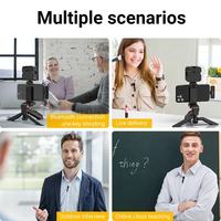 Kit de vlogging professionnel microphone d'enregistrement sans fil pour kit de vlogging vidéo smartphone