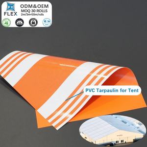 Lona de Poliéster Reforzada con PVC FLFX, con Rayas, para Cubiertas Industriales y Toldos - Product Image 1