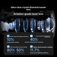 Projecteur laser DLP 4K Dangbei X7 Max, 3000 lumens ANSI, mise au point automatique, HDR, 3D, home cinéma portable, Android, 4 Go de RAM/64 Go de stockage