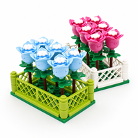 Blocs de construction de fleurs de tulipes MOC DIY, modèle de tulipes colorées, blocs de plantes à assembler créativement, décoration, cadeaux de vacances pour tous les âges