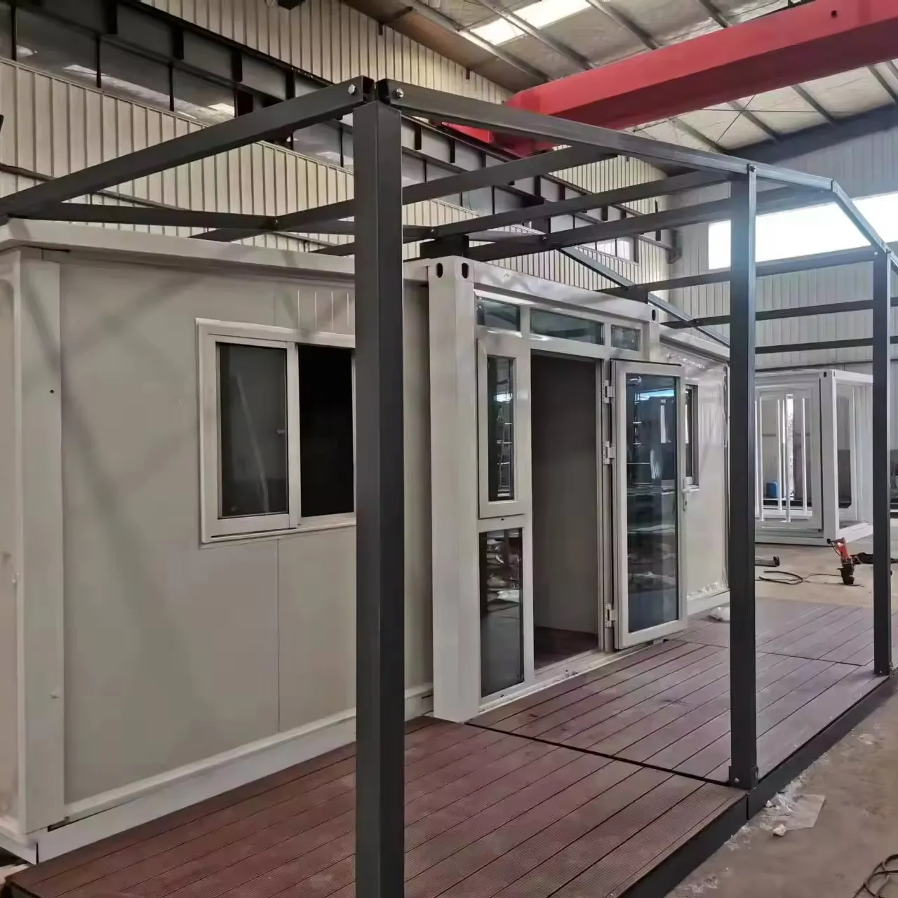 Goedkope Groothandelsprijs Luxe Huis Australië Stalen Huis Anti-Corrosie Uitbreidbare Huiscontainer Huizen Met Platform
