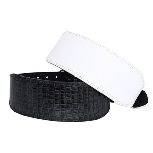 Cinturón de Gimnasio de Alta Resistencia con Logotipo Personalizado, Soporte Lumbar de Neopreno, Transpirable, de Cuero, para Levantamiento de Pesas - Product Image 1