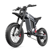 Bertenaga baterai 60V 1500W 35AH sepeda gunung elektrik lintas alam 20 inci ban Off-Road 21 kecepatan untuk pria dewasa AS EU