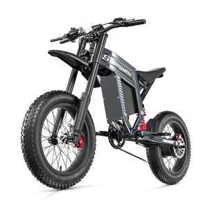 Bicicleta de montaña eléctrica de campo traviesa alimentada por batería de 60V, 1500W, 35AH, neumático todoterreno de 20 pulgadas, 21 velocidades para hombres adultos, EE. UU., UE - Product Image 5