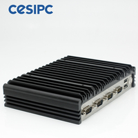 Système AGV Contrôle embarqué Mini PC industriel J1900 2.0GHz Intégré 4 Go DDR3 Stock SSD Msata Montage embarqué Linux RS232