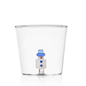 Vente en gros de gobelets à eau en verre résistant à la chaleur, personnalisés, série de Noël, bonhomme de neige 3D, arbre de Noël - Product Image 1