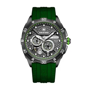 Sport Fashion Luxury Oem Custom Logo Waterproof Hollow Relojes Tourbillon Automatic Mechanical Watch For Man