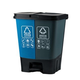 Bleu-gris (déchets recyclables, autres déchets)