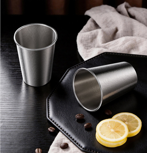 Gelas Bir Titanium Murni Anti Pecah Dinding Tunggal, Gelas Minum Logam Sehat, Gelas <span class=keywords><strong>Camping</strong></span> - Product Image 6