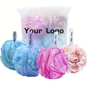 Esponja de Baño Ovalada Grande, Estilo Simple, con Toalla de Malla para Frotar y Bola de Baño Espumadora - Product Image 3
