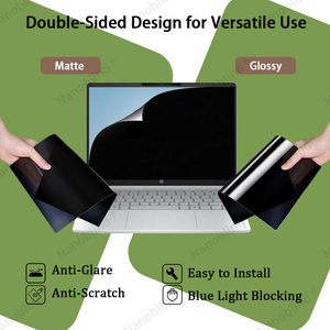 <span class=keywords><strong>Filtre</strong></span> de confidentialité <span class=keywords><strong>anti</strong></span>-regard indiscret bidirectionnel en PET, protection d'écran <span class=keywords><strong>anti</strong></span>-lumière bleue et <span class=keywords><strong>anti</strong></span>-reflets, installation facile pour ordinateurs portables HP 14 pouces 16:10 - Product Image 3
