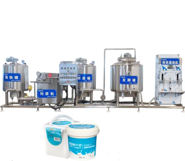 Ligne de production de yaourt grec/équipement de production de yaourt/Machines de fabrication de yaourt Commercial à saveur de fraise à l'échelle de laboratoire