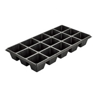 Lagee — semis pour arbres de jardin, noir, 6 96 128 288 cellules, plateau de pépinière en plastique, semis avec semis rond