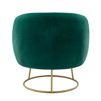 Fauteuil de salon moderne de luxe Laynsino, base en métal, assise confortable, chaise en tissu, fabrication artisanale, respectueuse de l'environnement
