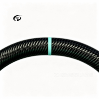 Volant de voiture personnalisé en fibre de carbone et cuir perforé bleu pour Mercedes W223 C300 W206 W205 W221 W212