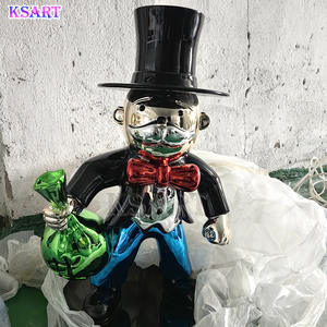 Escultura Decorativa de <span class=keywords><strong>Alec</strong></span> <span class=keywords><strong>Monopoly</strong></span> en Resina, Decoración de Interiores, Electrochapada - Product Image 3