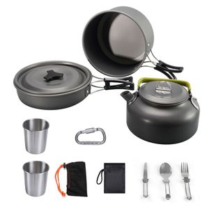 Prix Usine Offre Spéciale – Kit de Cuisine de Camping 2-3 Personnes OEM en Aluminium – Ensemble de Cuisson Extérieur et Équipement de Randonnée - Product Image 4