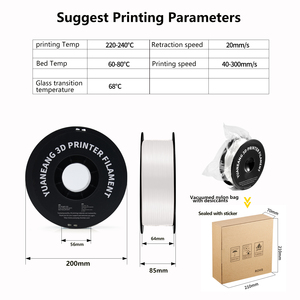 Pabrik OEM 1KG/Roll Bahan Cetak <span class=keywords><strong>ABS</strong></span> Industri 1.75mm Plastik <span class=keywords><strong>ABS</strong></span> Filamen Cetak 3D dengan Ketegangan Rendah - Product Image 6
