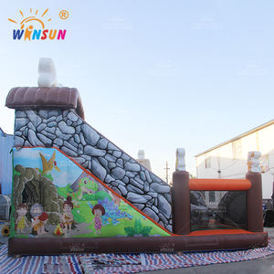WINSUN Funworld Structures gonflables pour aire de jeux extérieure pour enfants, parc gonflable géant, île de l'âge de pierre, ville de divertissement - Product Image 3