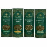 Sachets refermables en Mylar pour thé vert à la menthe marocaine, emballage alimentaire de qualité supérieure pour feuilles de menthe poivrée en vrac, idéal comme cadeau