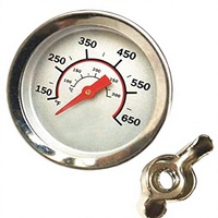 Pengukur Suhu Panggangan Barbekyu Analog Tahan Air  Termometer BBQ Indikator Panas Fahrenheit