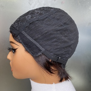 วิกผมสั้นตรงแบบพิกซี่คัท  ไม่มีหน้าม้า  ไม่ต้องใช้กาวติด  ขายส่ง - Product Image 6