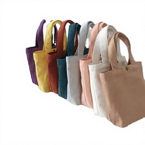 Bolsa de Compras Casual Portátil para Estudiantes, de Lona Resistente, Tamaño Pequeño, Varios Colores, con Dos Asas para Mujer - Product Image 3
