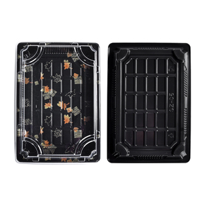 Sunzza Jual Panas Restoran/Pesta/Supermarket untuk Makanan Sekali Pakai Wadah Sushi Plastik Hewan Peliharaan dengan Tutup Anti Kabut Transparan - Product Image 6