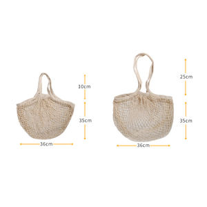 Juego de Bolsas de Malla de Algodón Reutilizables Orgánicas para Compras, con Logotipo, OEM - Product Image 5