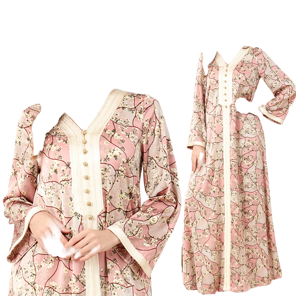 Yibaoli High Quality Silky Polyester Kaftan Dress Breathable Abaya for  Women Factory Supply Inspired by Morocco Arab Jalabiya| Alibaba.com