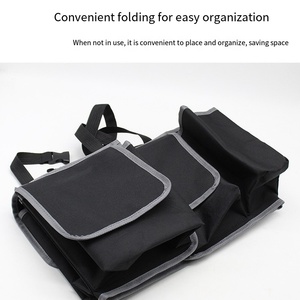 Sac de rangement pliable de grande capacité pour coffre de voiture, en tissu Oxford, organisateur suspendu, 4 à 7 compartiments, design de luxe - Product Image 3