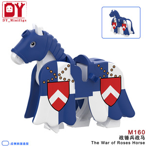 Bloques de Construcción de Caballos de Guerra Medievales de las Guerras de las Rosas, 6 Estilos de Caballeros a Caballo, Ladrillos Ensamblables, Juguetes Educativos DIY para Niños, Colección - Product Image 5