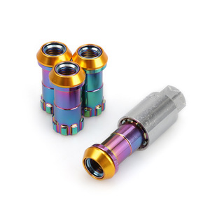 Auso-Racing Racing Lug <b>Nuts</b> M12x1.25 M12x1.5 Titanium Coated Anti-Theft For Wheel Upgrade - Product Image 4