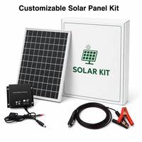 Panneau solaire polycristallin 10W 20W 12V avec longueur de câble personnalisée et trous de fixation pour système de surveillance du flux de circulation