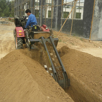 Offre Spéciale : Trancheuse à Chaînes Portée par Tracteur à 3 Points pour le Creusement de Caniveaux de Câbles, d'Irrigation Agricole et de Conduites, Profondeur et Largeur Personnalisables