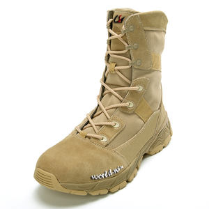 2020 migliori scarpe da combattimento da uomo stivali tattici in tessuto di cotone PU scarpe invernali per gli uomini in gomma a maglia solida scarpe impermeabili 1 paio - Product Image 1