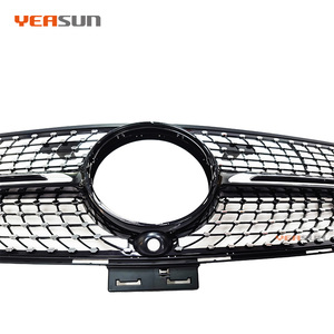 W292 cromo negro diamante estrella de estilo centro de la rejilla con visión nocturna para Mercedes-Benz GLE clase rejilla - Product Image 3