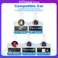 GPS Navigation Carplay for BMW X3 F25 X4 F26 2010-2016 CIC NBT Android 15 Car Multimedia Radio Video Player Stereo BT 4G DSP