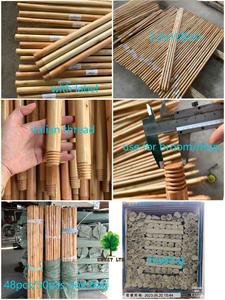 Fabricant chinois de manches de <span class=keywords><strong>balai</strong></span> et de serpillière en bois de 120 cm pour balais et pelles à poussière en PVC, plastique et PET, articles ménagers - Product Image 6