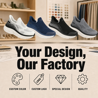Nouvelles Chaussures Décontractées Tendance en Maille Respirante – Fabrication OEM/ODM à Faible MOQ – Baskets Décontractées à Enfiler pour Hommes pour Usage Quotidien