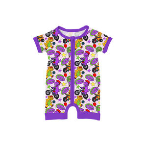 Nouvelle Arrivée Combinaison Courte d'Été Personnalisée pour Bébé en Bambou avec Fermeture Éclair – Pyjama Court Zippy en Bambou - Product Image 3