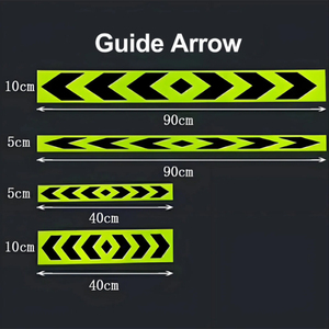 Ruban adhésif réfléchissant en PVC jaune fluorescent pour le marché des Émirats arabes unis, idéal pour la sécurité automobile et l'utilisation sur les véhicules lourds - Product Image 2